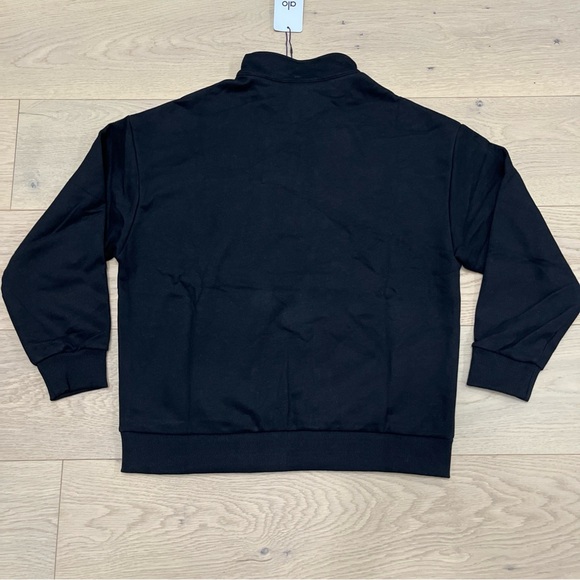 ALO Yoga Unisex Black Quarter-Zip Hoodie and Jogger Set - Picture 8 of 14